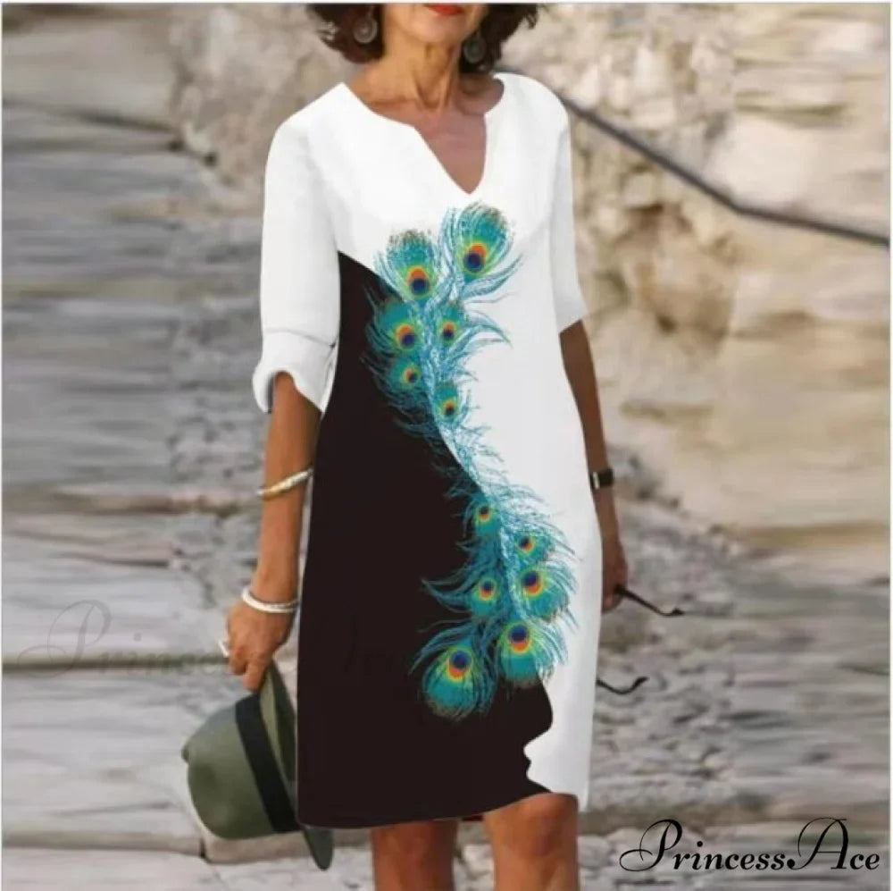Large Big Printed Boho Casual Party Elegant Dresses