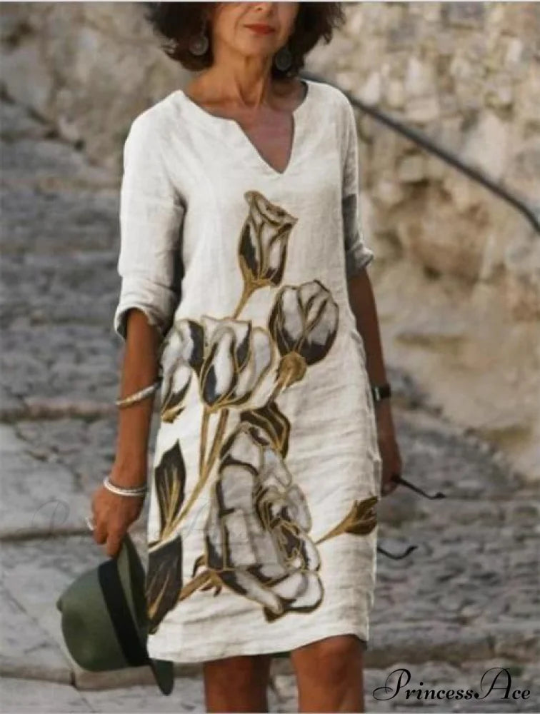 Large Big Printed Boho Casual Party Elegant Dresses