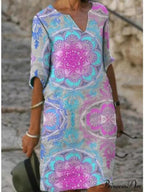 Large Big Printed Boho Casual Party Elegant Dresses