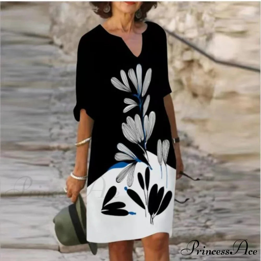 Large Big Printed Boho Casual Party Elegant Dresses