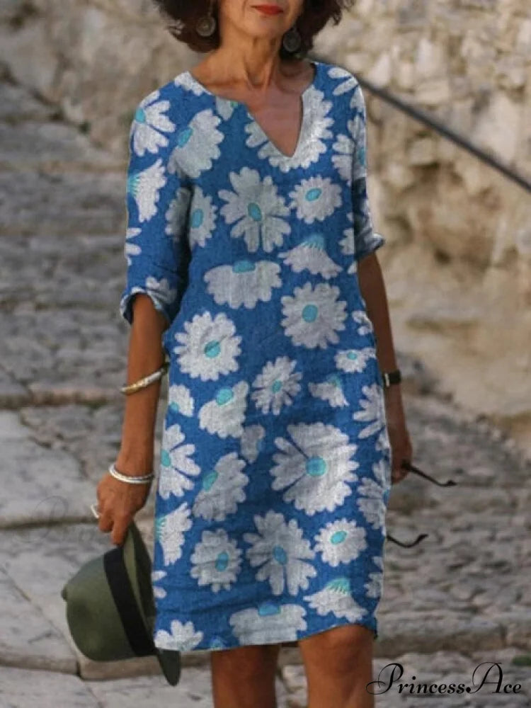 Large Big Printed Boho Casual Party Elegant Dresses