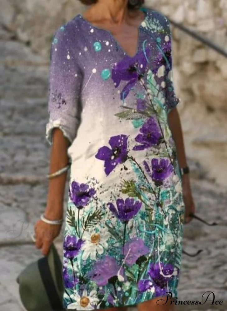 Large Big Printed Boho Casual Party Elegant Dresses