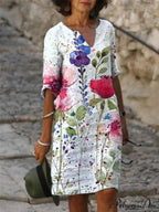 Large Big Printed Boho Casual Party Elegant Dresses