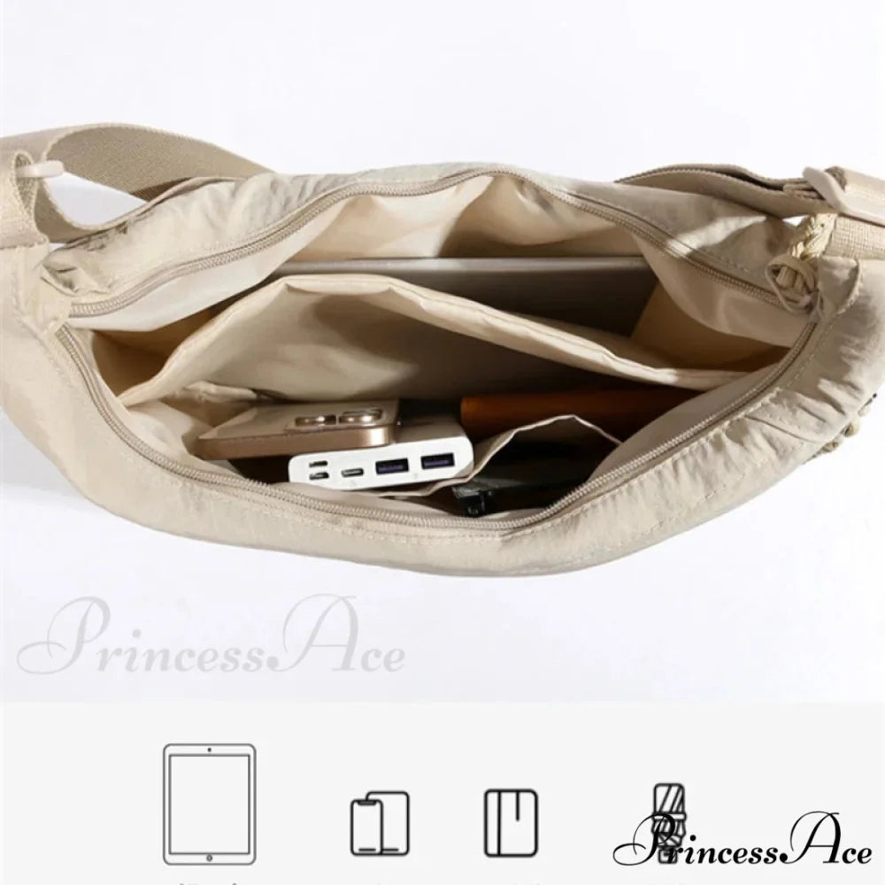 Large Capacity Nylon Crossbody Messenger