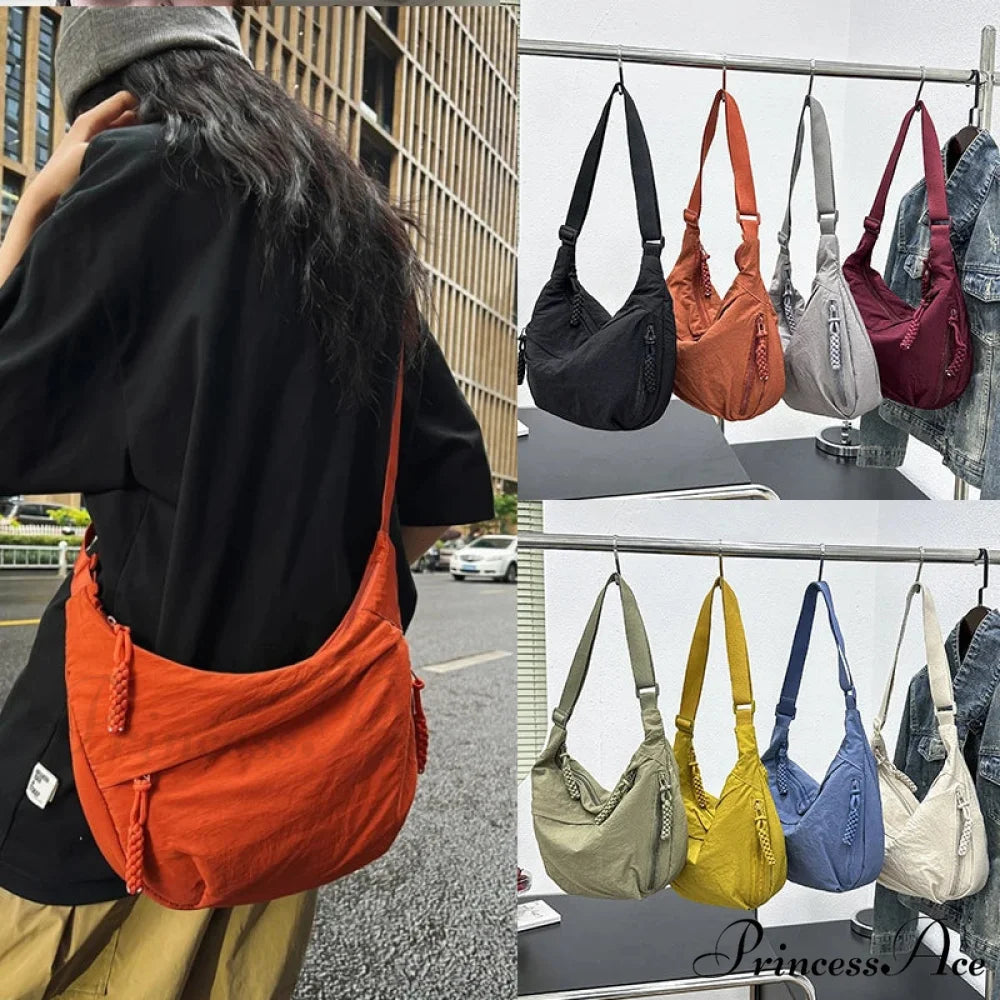 Large Capacity Nylon Crossbody Messenger