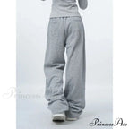Large Grey 2000s Women Sweatpants Trousers