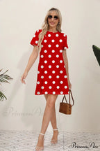 Latest Summer Fashion Floral Pattern Circular Neck Dress