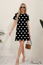 Latest Summer Fashion Floral Pattern Circular Neck Dress