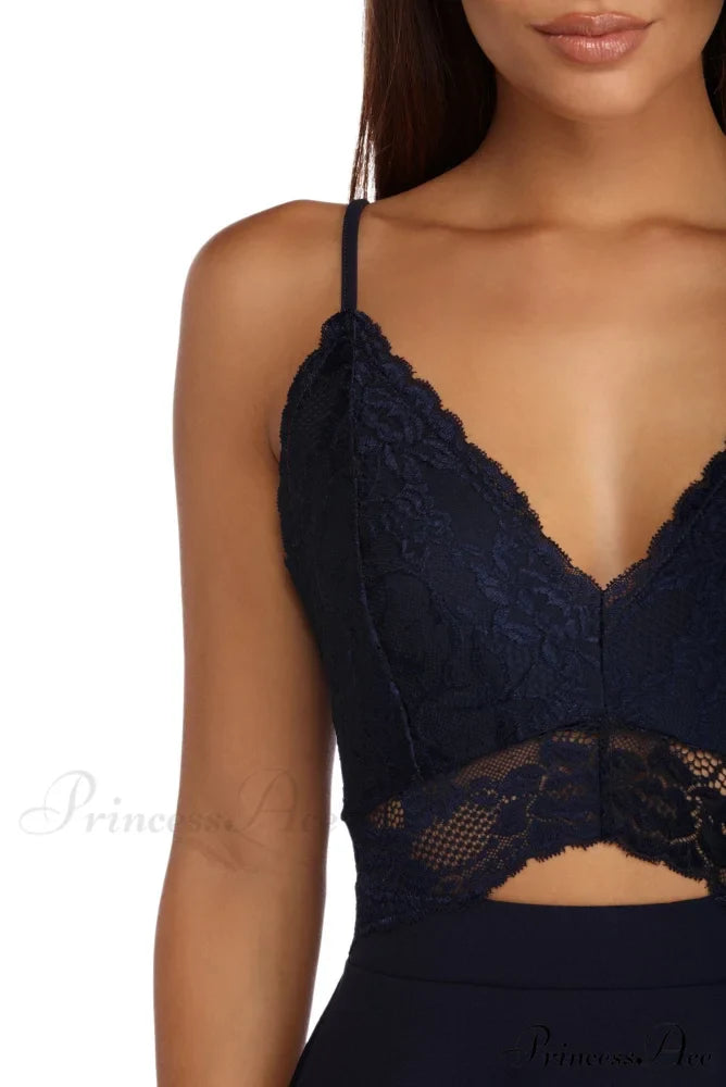 Lavish In Stylish Lace Skater Dress