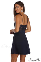 Lavish In Stylish Lace Skater Dress