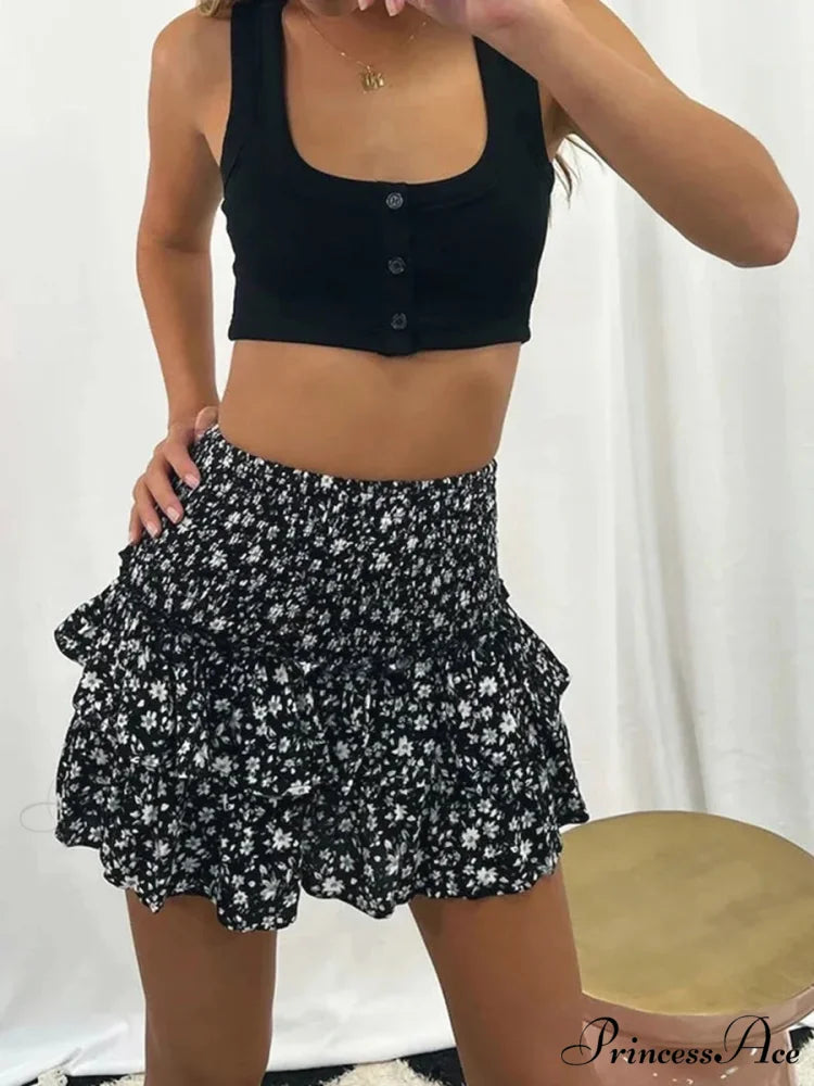 Layered Frilled Enchanting Style Skirt