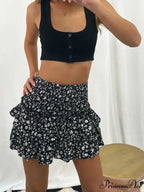 Layered Frilled Enchanting Style Skirt