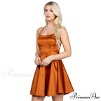 Leandra Satin Stylish Skater Dress