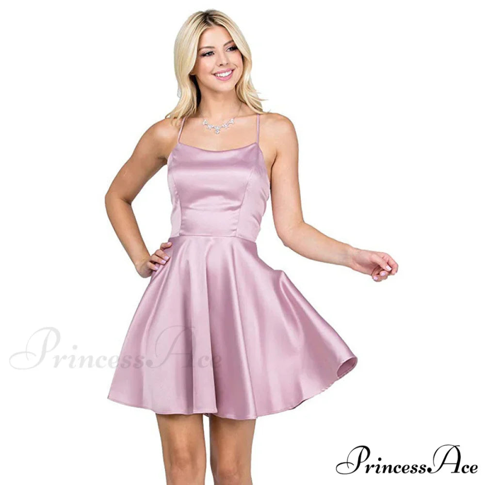 Leandra Satin Stylish Skater Dress