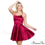 Leandra Satin Stylish Skater Dress