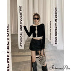 Leather Coquette Slim High Waisted A-line Casual Skirt