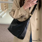 Leather Lavish Messenger Crossbody Bag