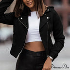 Leather Street Wear Zipper Casual Coats