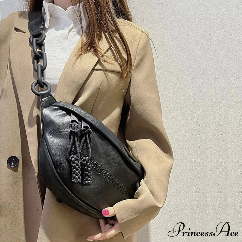 Leather Trunk Pouch for Women Crossbody