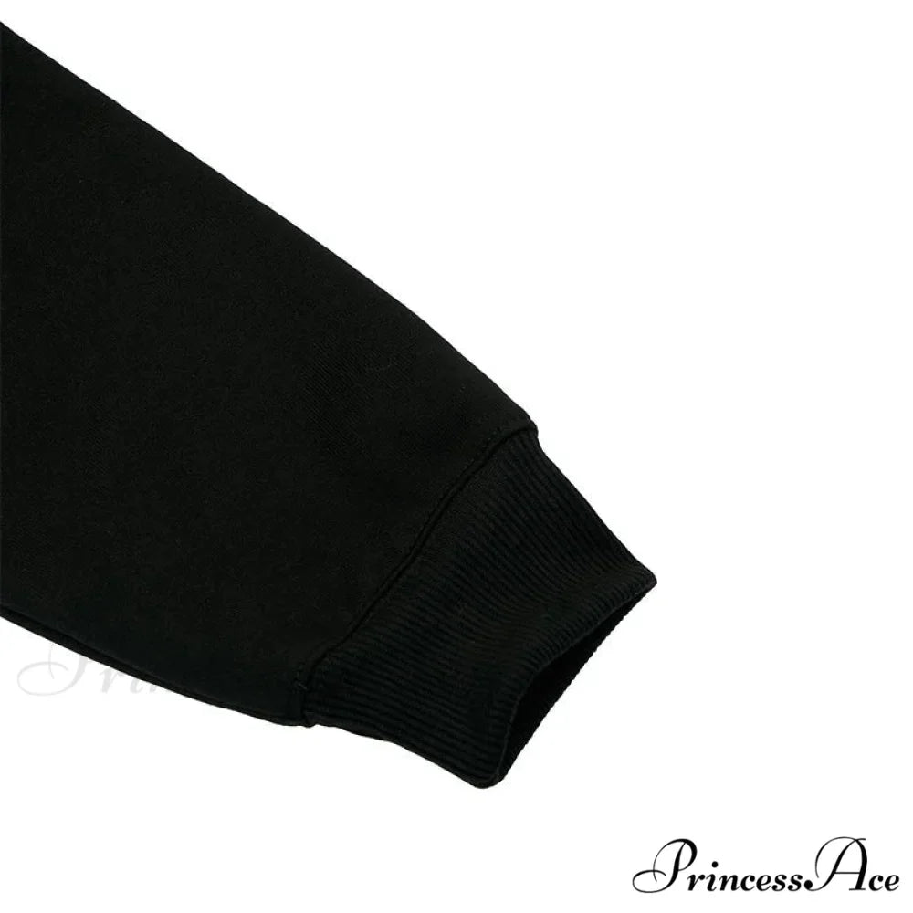 Leisure Merry Alphabet Printed Soft Round Neck Retro Christmas Hoodie