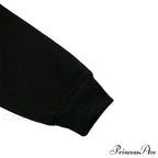 Leisure Merry Alphabet Printed Soft Round Neck Retro Christmas Hoodie