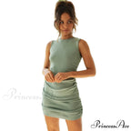 Length Vestidos Sexy Party O-Neck Dress