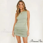 Length Vestidos Sexy Party O-Neck Dress