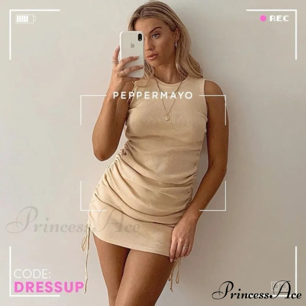 Length Vestidos Sexy Party O-Neck Dress