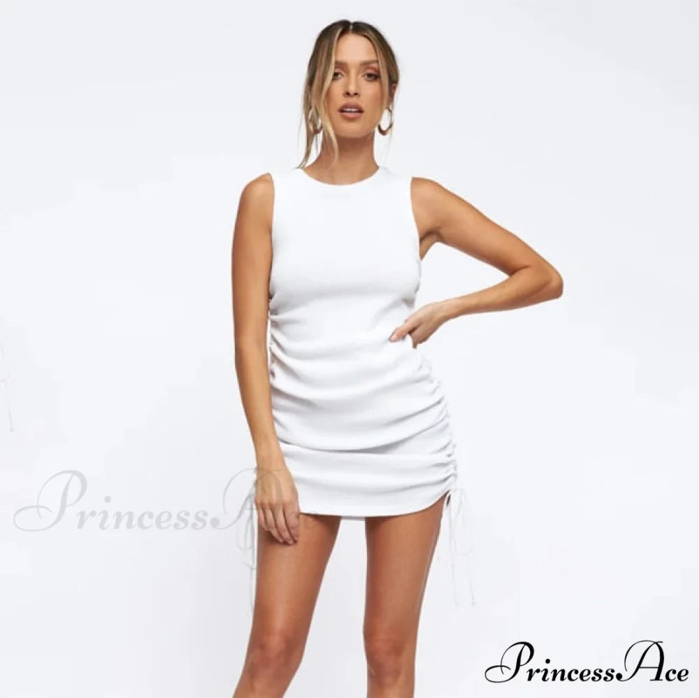 Length Vestidos Sexy Party O-Neck Dress