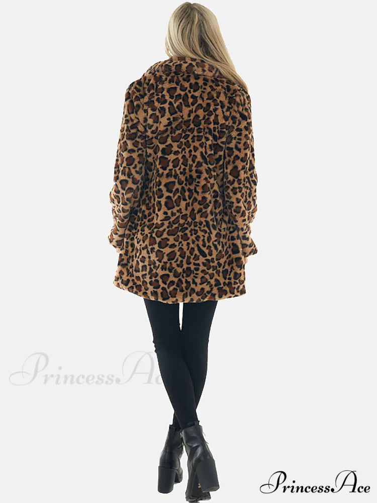 Leopard Bear Hooded Trendy Cute Fuzzy Romper