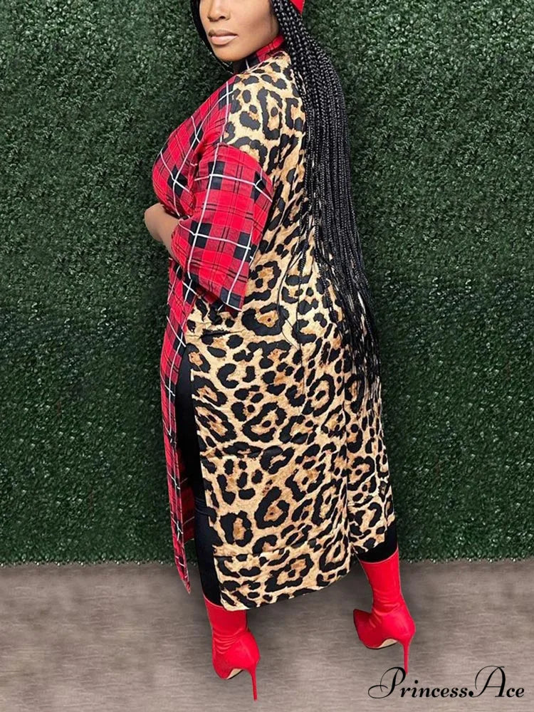 Leopard Patchwork Graceful Ripped Jeans