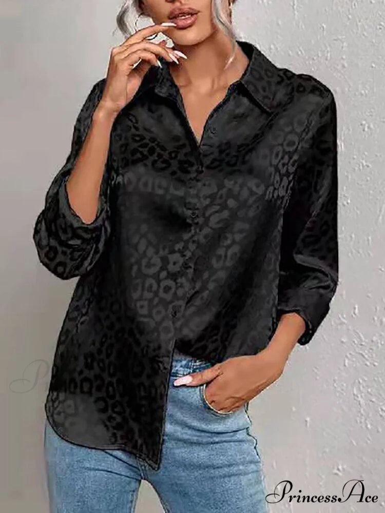Leopard Print Luxury Blouse