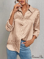 Leopard Print Luxury Blouse