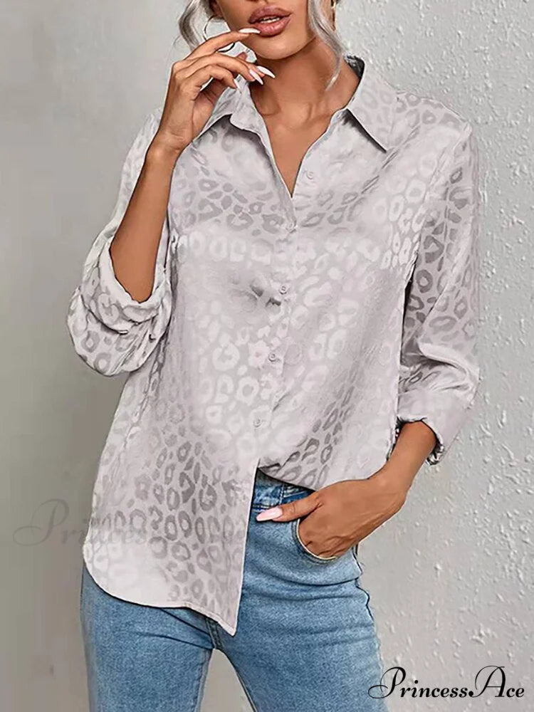 Leopard Print Luxury Blouse