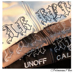 Letter Embroidery Vintage Loose Zipper Hoodies