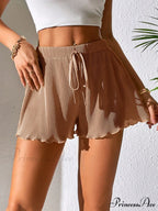 Lettuce Trim Knot Front Lettuce Trim Shorts