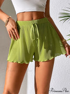Lettuce Trim Knot Front Lettuce Trim Shorts