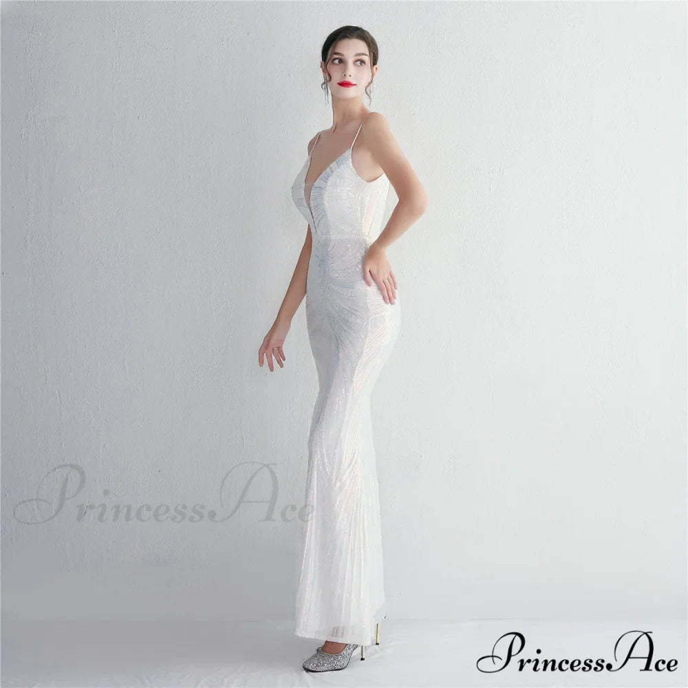 Liana Formal Sequin Charming Scroll Mermaid Dress