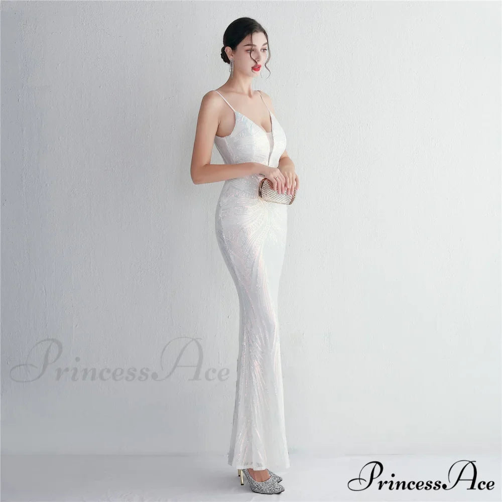 Liana Formal Sequin Charming Scroll Mermaid Dress