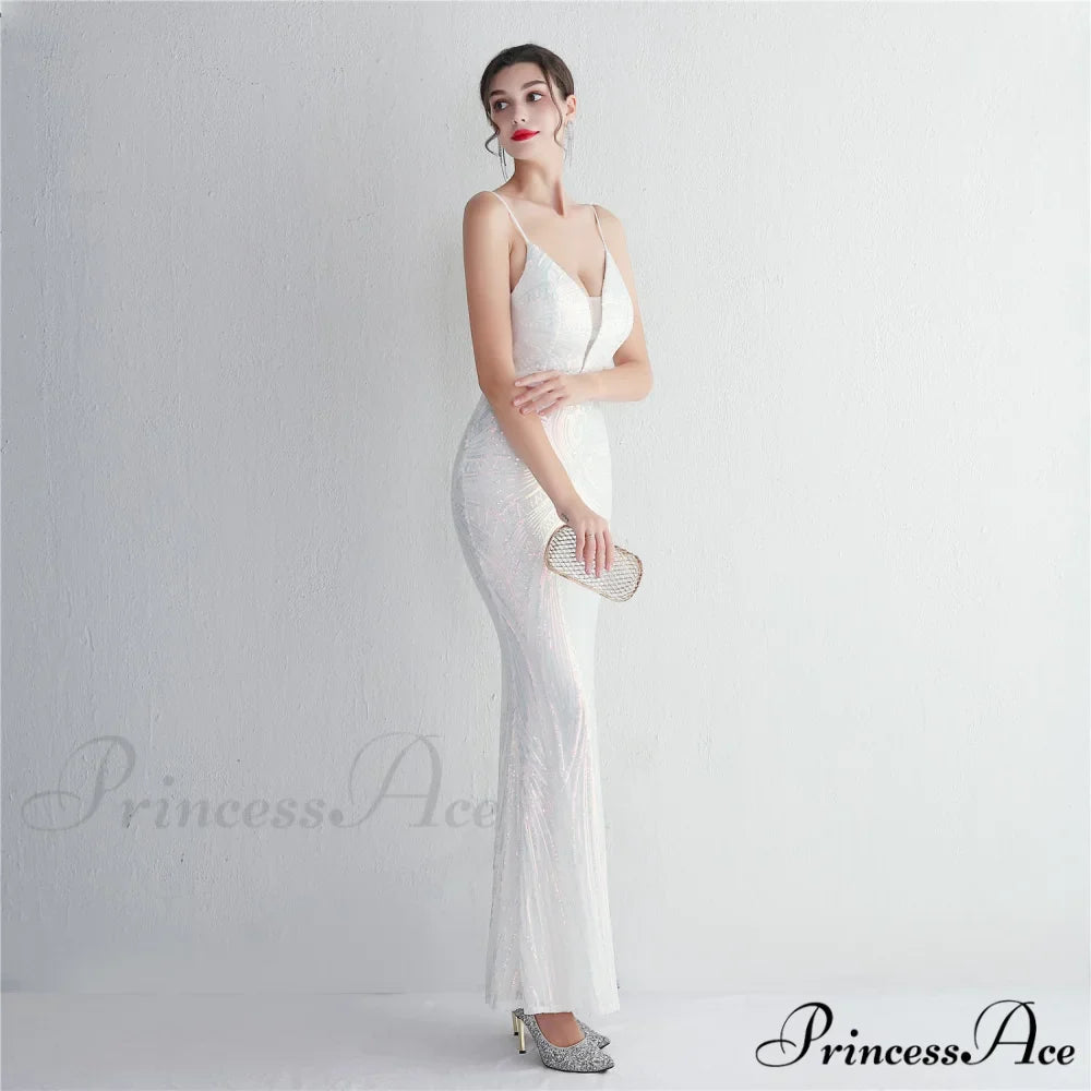 Liana Formal Sequin Charming Scroll Mermaid Dress