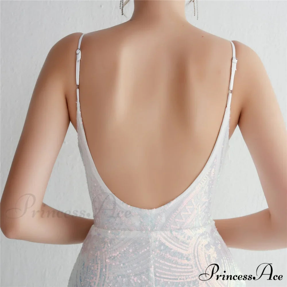 Liana Formal Sequin Charming Scroll Mermaid Dress