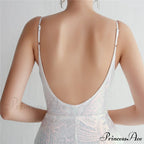 Liana Formal Sequin Charming Scroll Mermaid Dress