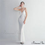 Liana Formal Sequin Charming Scroll Mermaid Dress