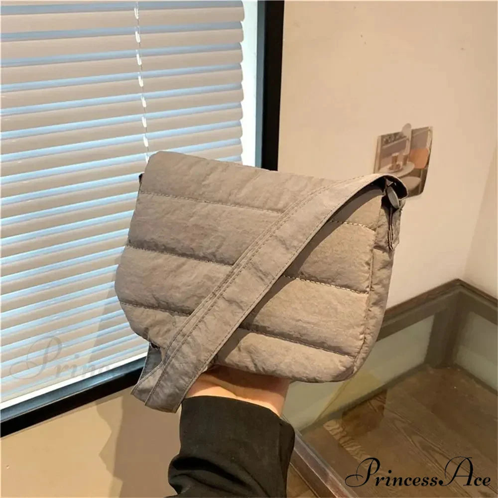 Light Solid Color Cotton Informal Crossbody