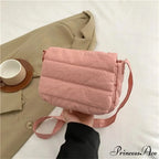 Light Solid Color Cotton Informal Crossbody