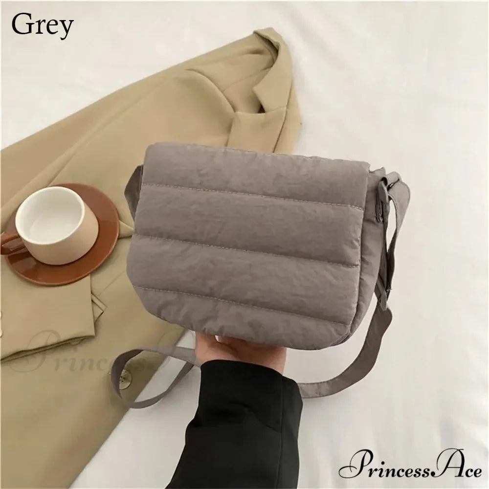 Light Solid Color Cotton Informal Crossbody