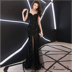 Lily Embroidered Sequin Charming Formal Evening Gown