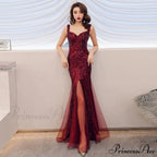 Lily Embroidered Sequin Charming Formal Evening Gown