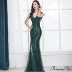 Lily Embroidered Sequin Charming Formal Evening Gown