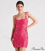 Lissie Formal Stylish Sequin Mini Dress